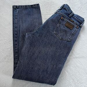 Wrangler Cowboy Cut Western Blue jeans men Size 36x35 Straight Fit